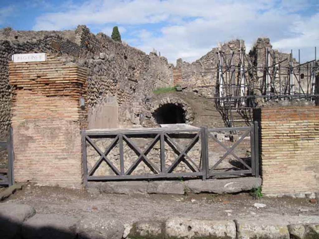 I.2.13 Pompeii. September 2010. Looking east towards entrance doorway from Via Stabiana. Photo courtesy of Drew Baker.
