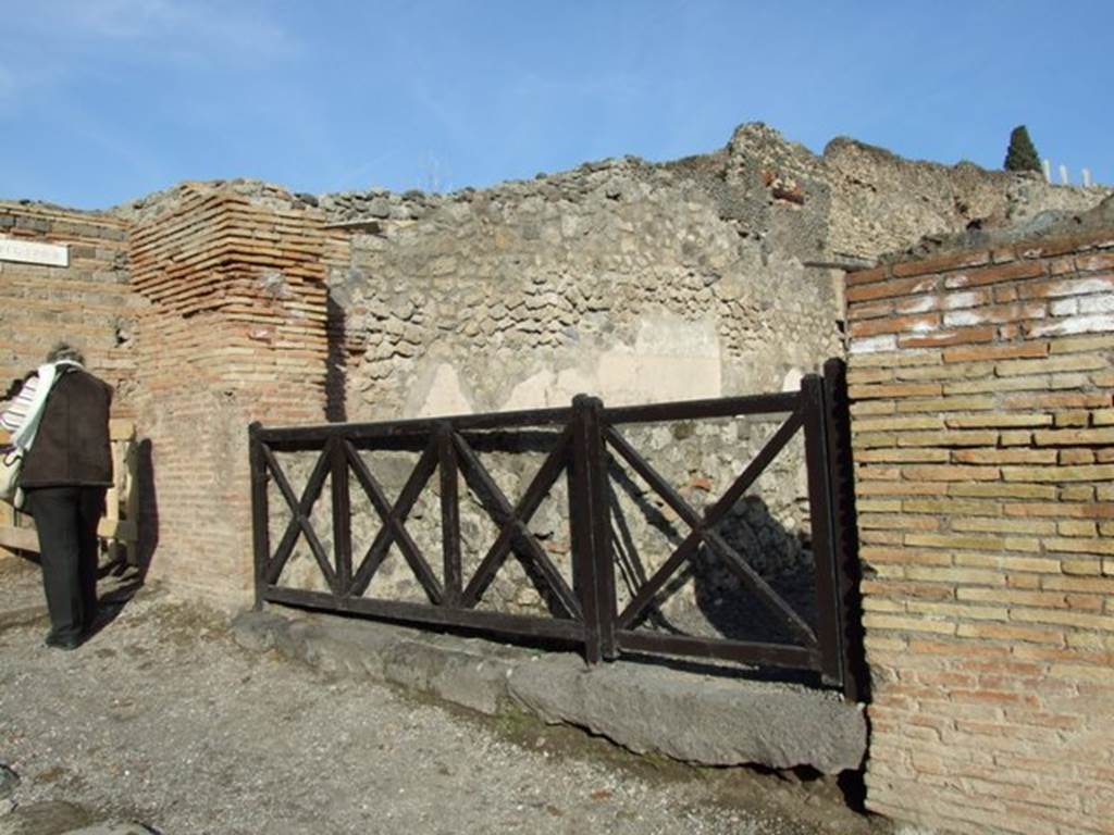 I.2.13 Pompeii.  December 2007. Entrance on Via Stabiana.