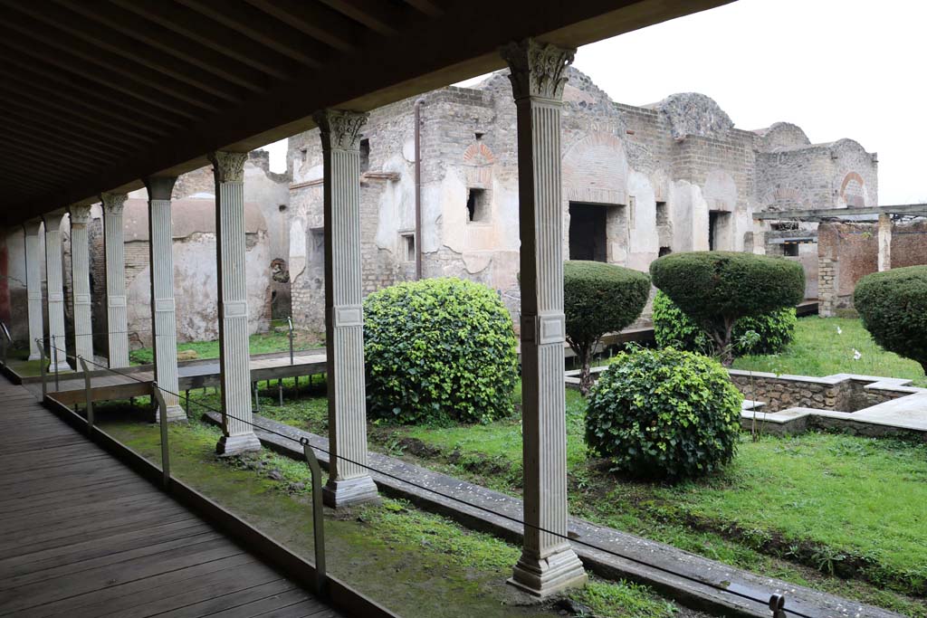 II.4.6 Pompeii. December 2018. Looking north-east from west portico. Photo courtesy of Aude Durand.