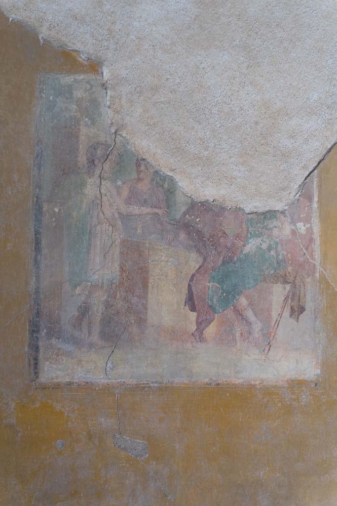 VI.8.3/5 Pompeii. April 2022. 
Room 12, central painting on south wall. Photo courtesy of Johannes Eber.
