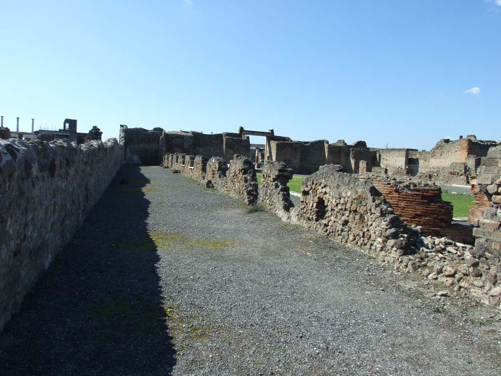 VII.9.1 Pompeii. March 2009. Looking west along south corridor 12.