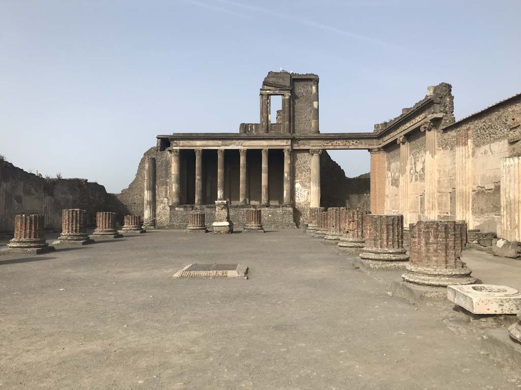 VIII.1.1 Pompeii. Basilica. April 2019. Looking towards the west end. Photo courtesy of Rick Bauer.