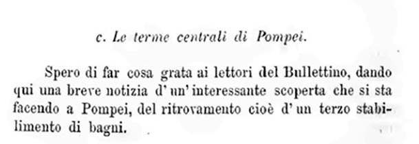 Bullettino dell’Instituto di Corrispondenza Archeologica (DAIR), 1877, p.214.