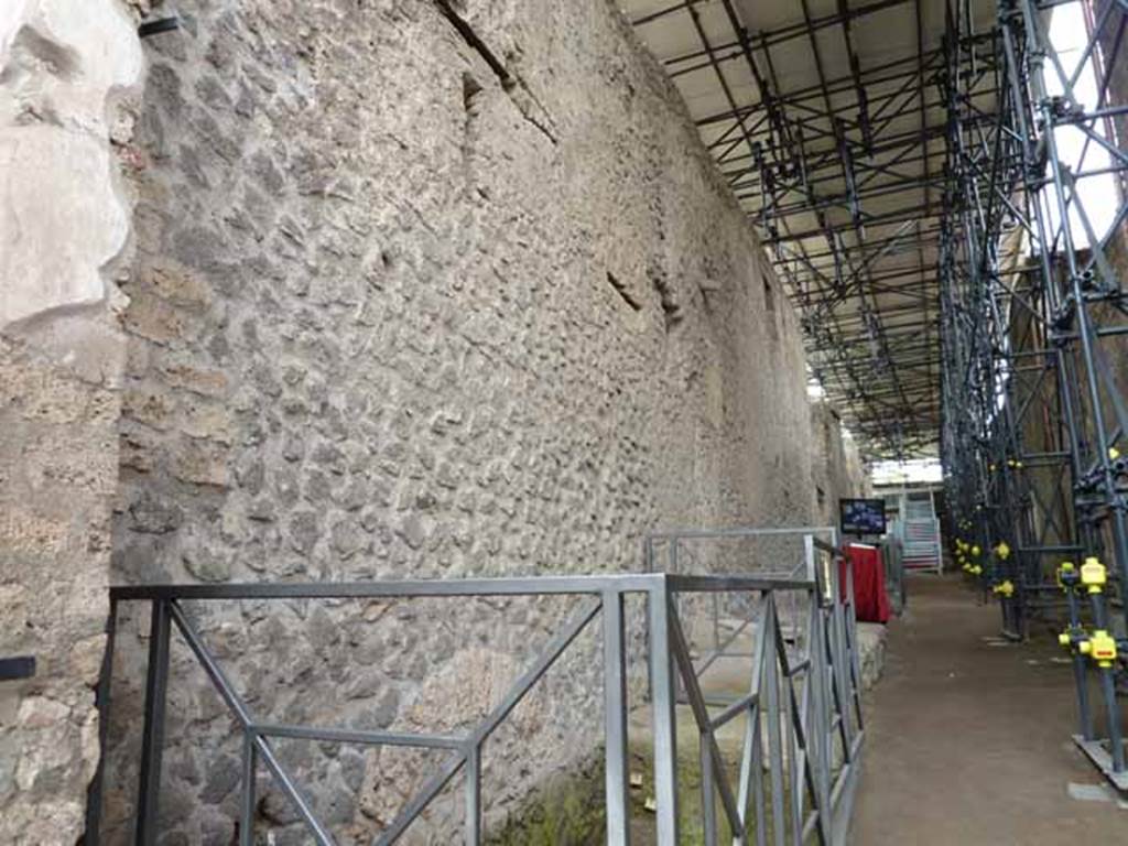 Unnamed Vicolo between IX.12 and IX.13. May 2010. Exterior wall of IX.12.