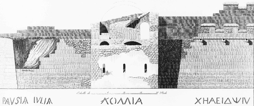 Tombs PSPN Pompeii. July 2011. Walls near Tower VII. Inscription to Auli Fisti. Photo courtesy of Rick Bauer. According to Epigraphik-Datenbank Clauss/Slaby (See www.manfredclauss.de) this reads

A(uli) Fisti v(ivit?)
locu(s)       [CIL IV, 2501 (p 466) = CIL X, 8351 = AE 2004, +00398 ]


