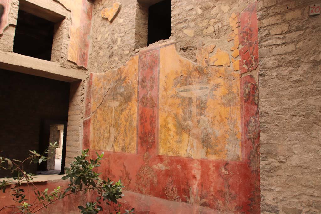 Oplontis Villa of Poppea, October 2020. Room 70, looking north along east wall. Photo courtesy of Klaus Heese.