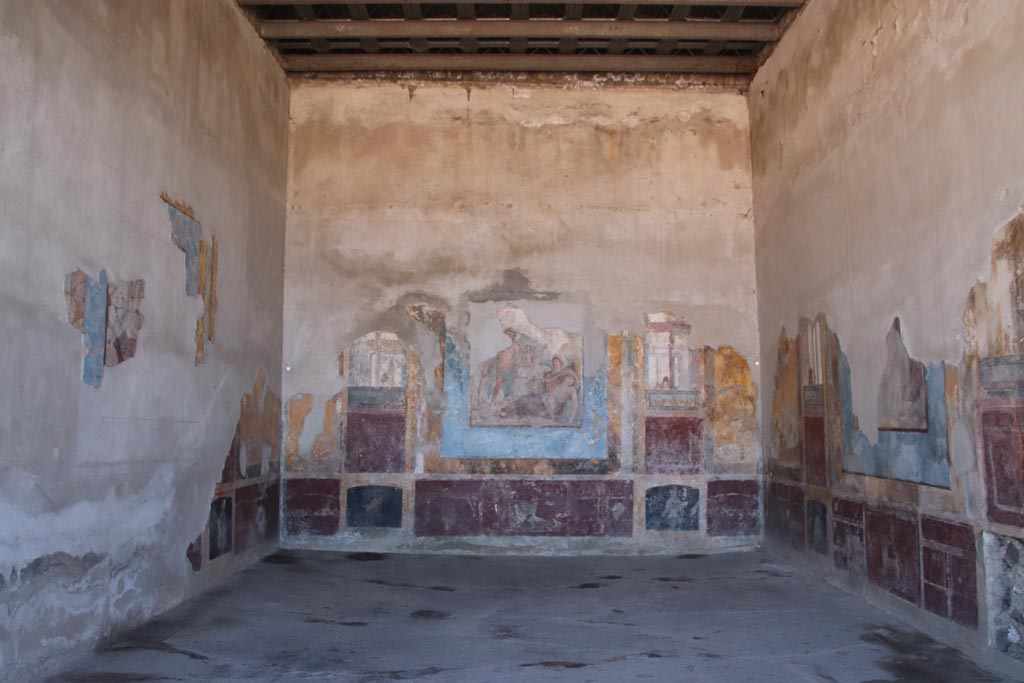 Stabiae, Villa Arianna, October 2022. Room 3, looking south in grand triclinium. Photo courtesy of Klaus Heese.