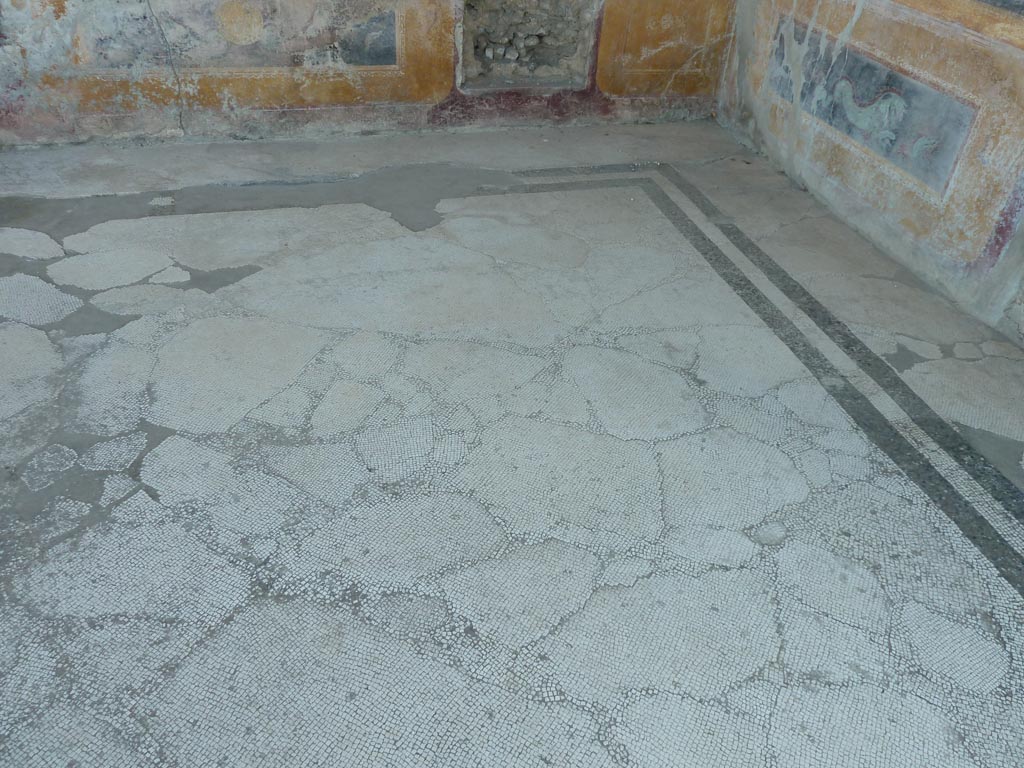 Stabiae, Villa Arianna, September 2015. Room 42, mosaic floor in south-west corner.