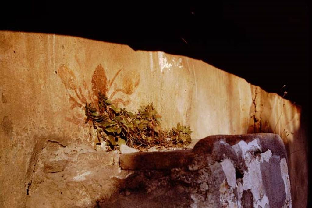 Pompeii Street Altar at I.8.1. 1968. Remains of painting on wall at top of altar. Photo by Stanley A. Jashemski.
Source: The Wilhelmina and Stanley A. Jashemski archive in the University of Maryland Library, Special Collections (See collection page) and made available under the Creative Commons Attribution-Non Commercial License v.4. See Licence and use details.
J68f0548