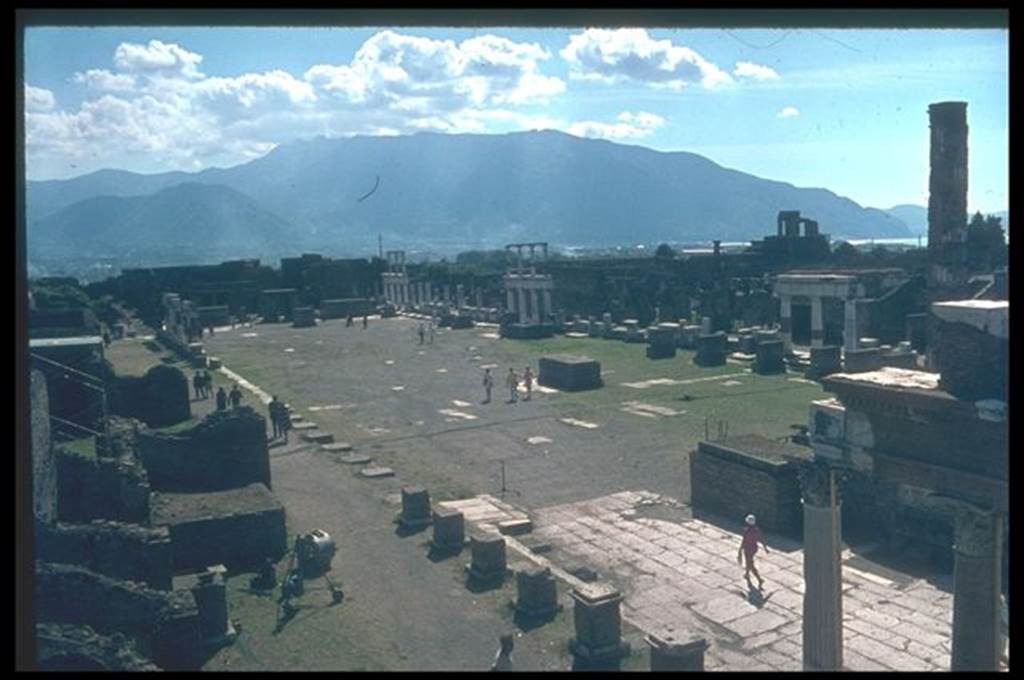 Arch of Nero. Looking south west across the Forum from the site of the arch. Photographed 1970-79 by Günther Einhorn, picture courtesy of his son Ralf Einhorn.