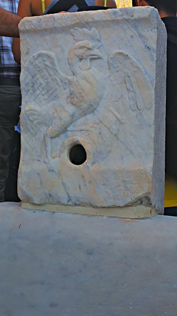 Fountain at VII.15.1 on Vicolo del Gallo. 2017/2018/2019.
Photo courtesy of Giuseppe Ciaramella.