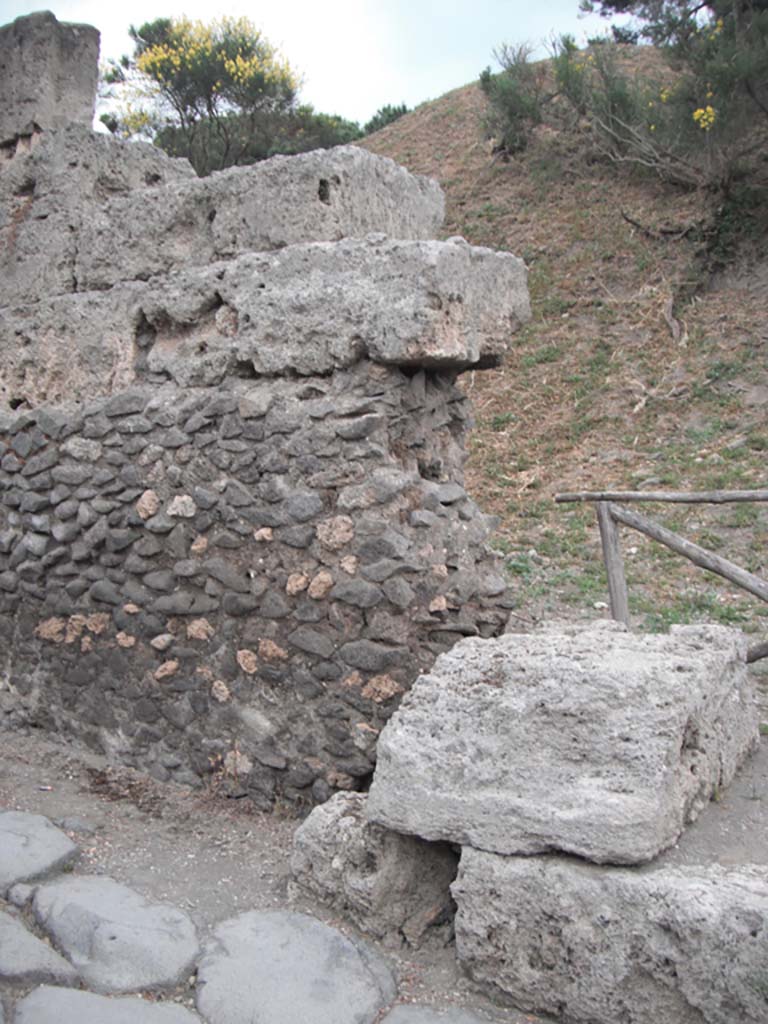 Porta di Nocera or Nuceria Gate, Pompeii. May 2011. 
East side of gate. Photo courtesy of Ivo van der Graaff.