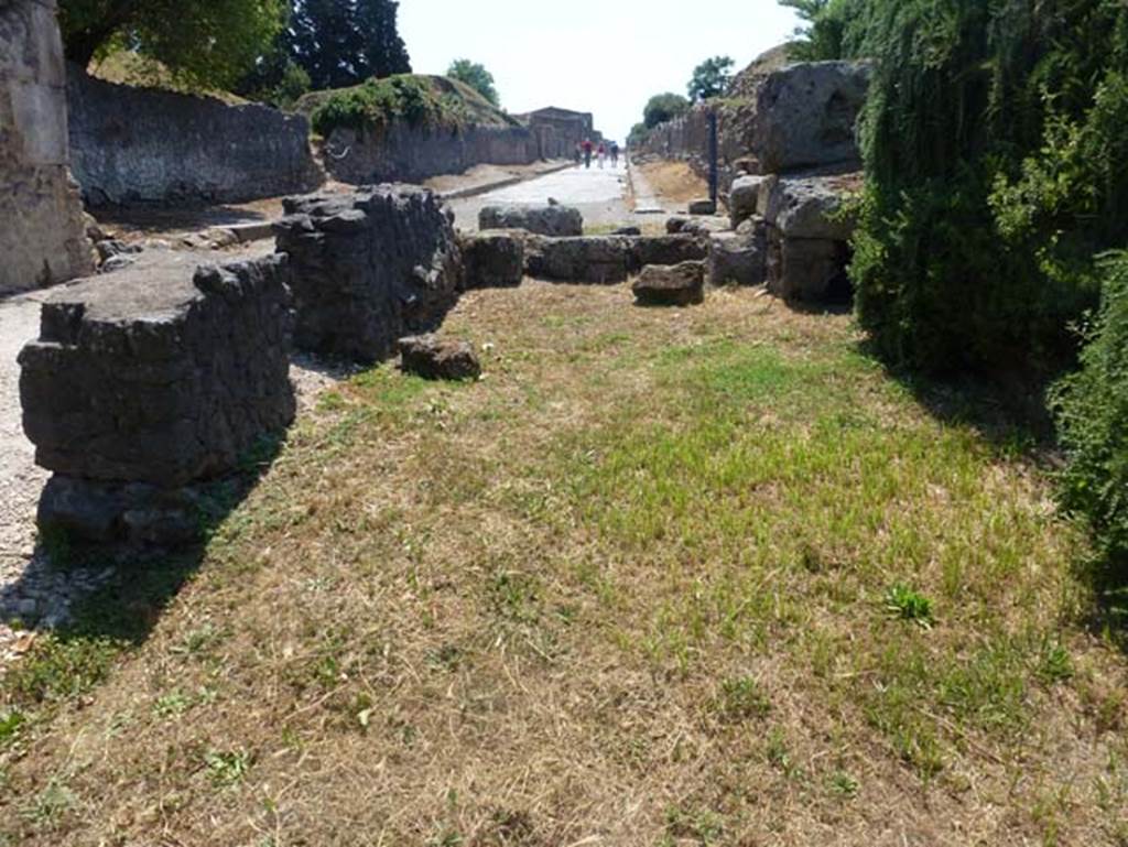 Porta di Sarno or Sarnus Gate. June 2012. Looking west along north side of the gate. Photo courtesy of Michael Binns.