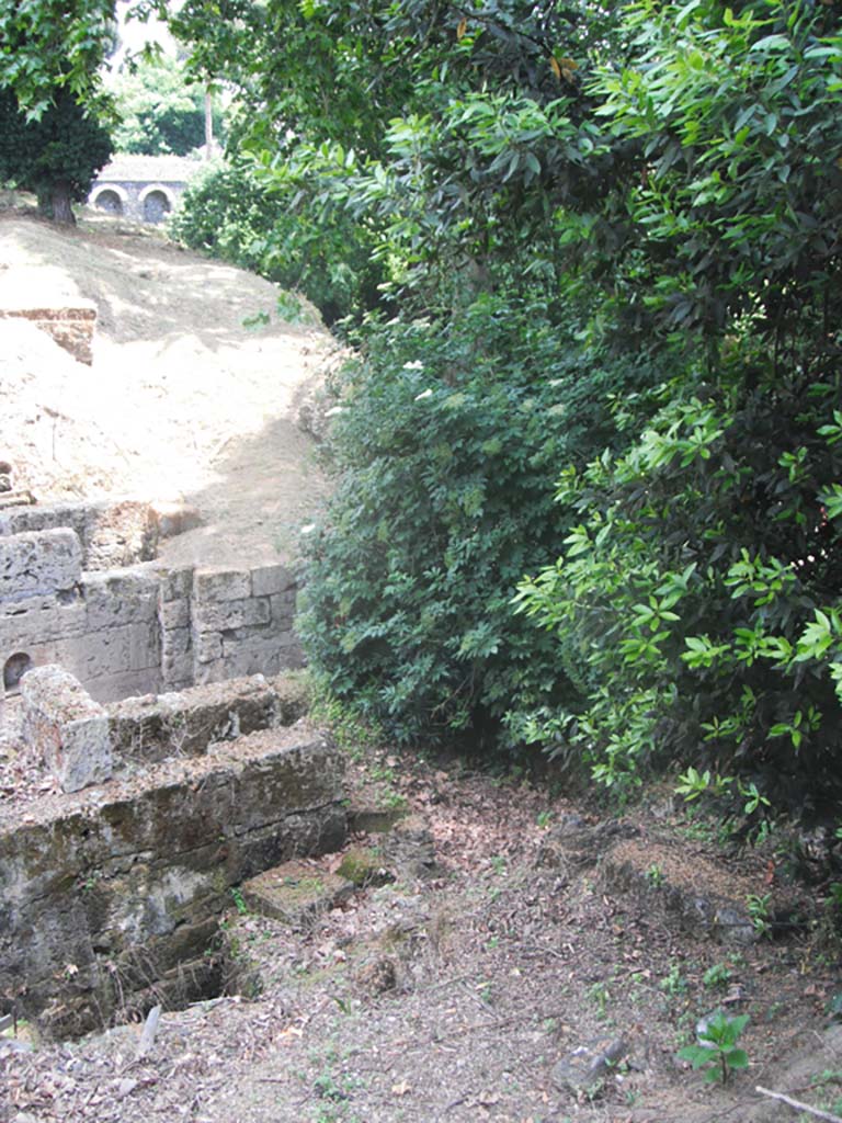Porta Stabia, Pompeii. May 2011. 
Upper west side of gate, looking south-east, continuation. Photo courtesy of Ivo van der Graaff.