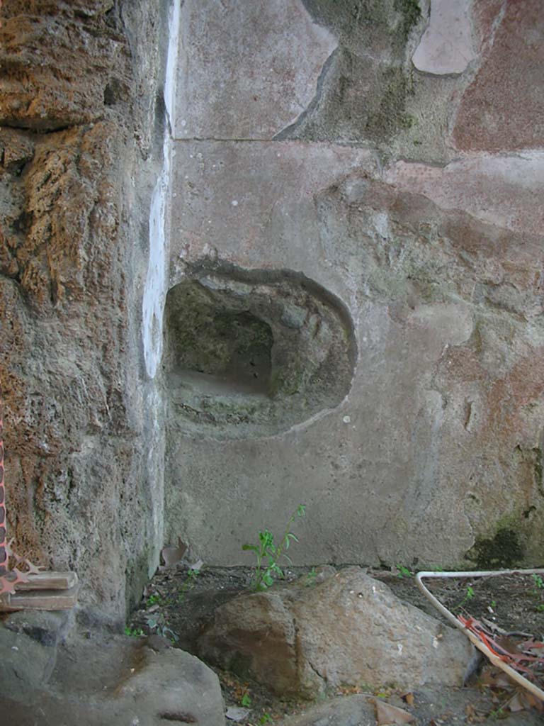 Porta Stabia, Pompeii. May 2010. 
Detail from west side of gate, at north end. Photo courtesy of Ivo van der Graaff.