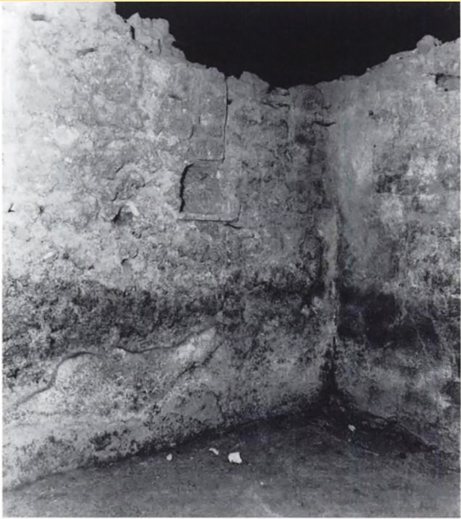 53. Scafati, Villa N. Popidi Narcissi Maioris. Room 11, storeroom. Niche on north wall. 
Su tale parete compare anche una piccola nicchietta (alt. m. 0,30; largh. m. 0,28), rivestita di intonaco, a m. 1,20 dal piano pavimentale (Fig. 59).
On this wall there is also a small niche (height 0.30 m; width 0.28 m), covered with plaster, at m. 1.20 from the floor level (Fig. 59).
See Conticello de' Spagnolis, M., 2002. La villa "N. Popidi Narcissi Maioris": in Scafati, suburbio orientale di Pompei, p. 82, fig. 59.