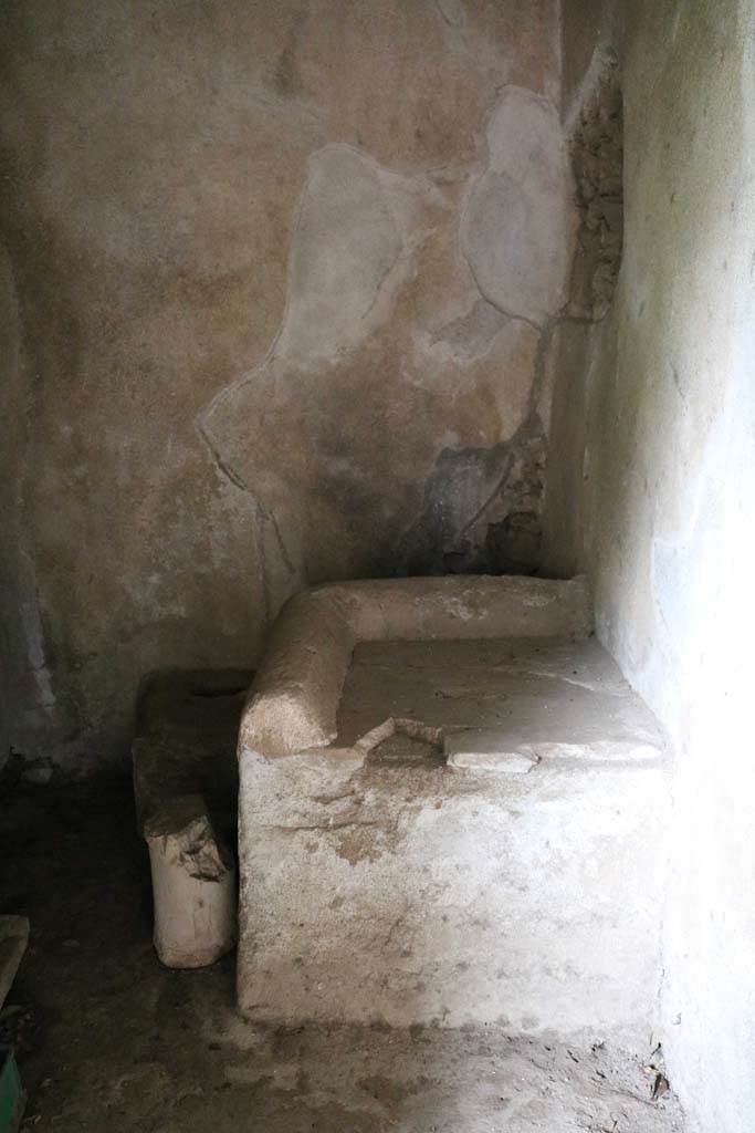 II.3.3 Pompeii. December 2018. 
Looking east through doorway into sacellum. Photo courtesy of Aude Durand.