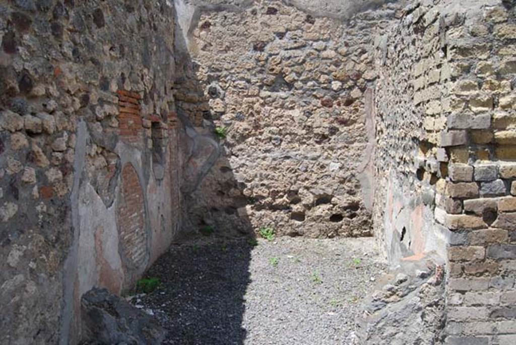 VI.3.20 Pompeii. May 2013. Looking into rear room in north-west corner of bar-room.
Photo courtesy of Paula Lock.