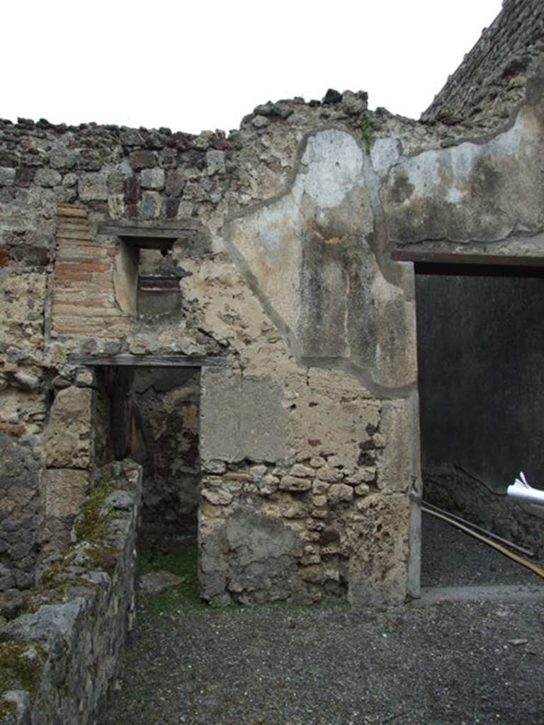 VI.11.9 Pompeii. March 2009. 
Room 10, looking north to doorway to room 14, and room 15, corridor to kitchen, baths and bakery.