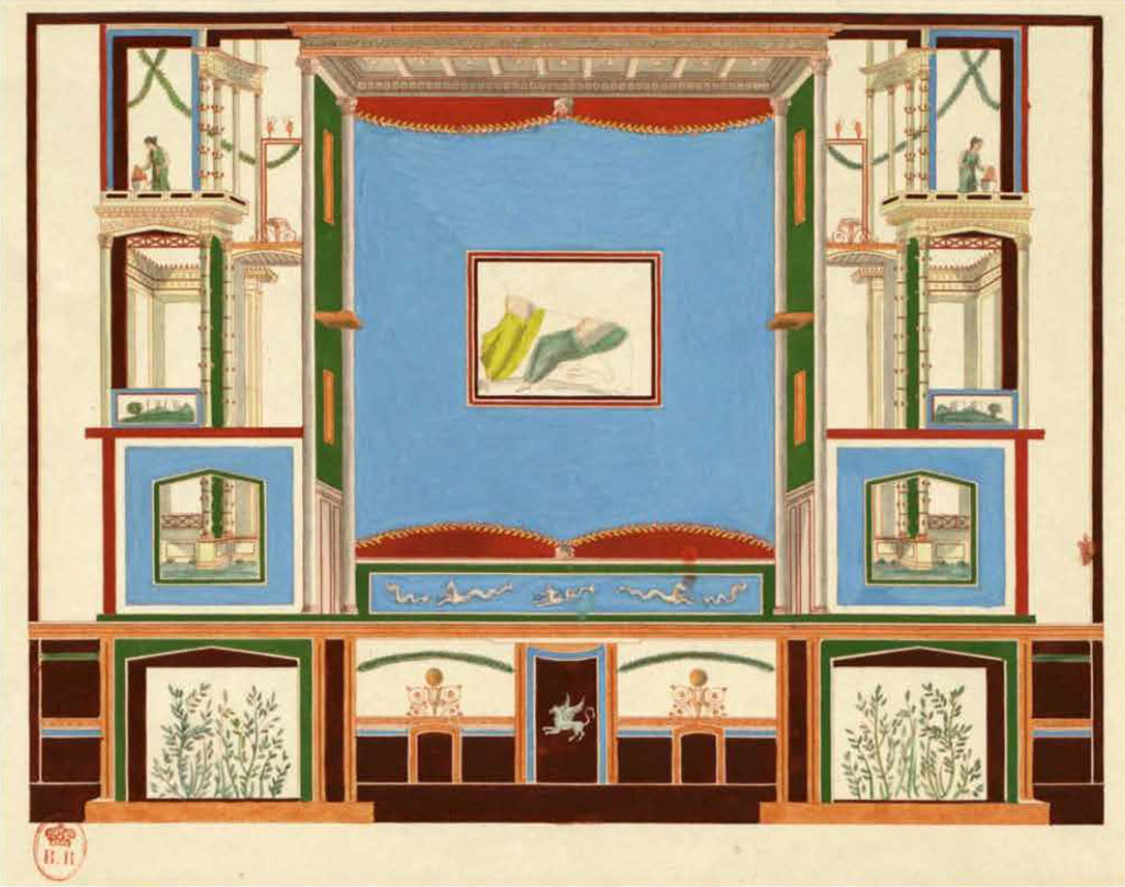 PA.21. Same wall painted by Raoul Rochette, pre 1828.