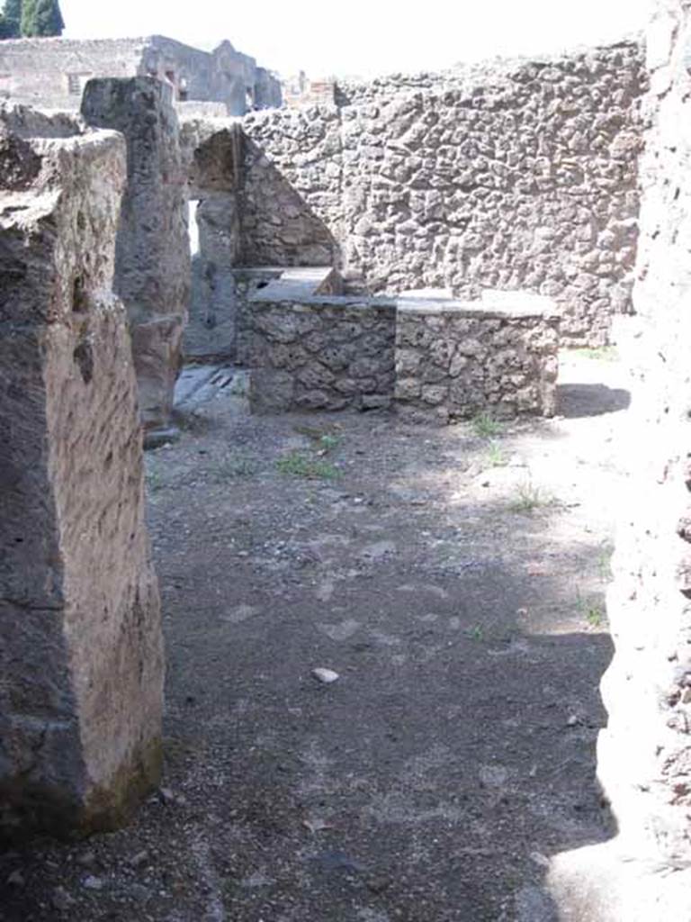 I.1.1 Pompeii. September 2010. Looking north across bar-room from doorway from cubiculum. Photo courtesy of Drew Baker.