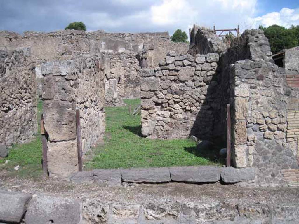 I.2.2 Pompeii. September 2010. Entrance doorway on Via Stabiana, looking east. Photo courtesy of Drew Baker.
