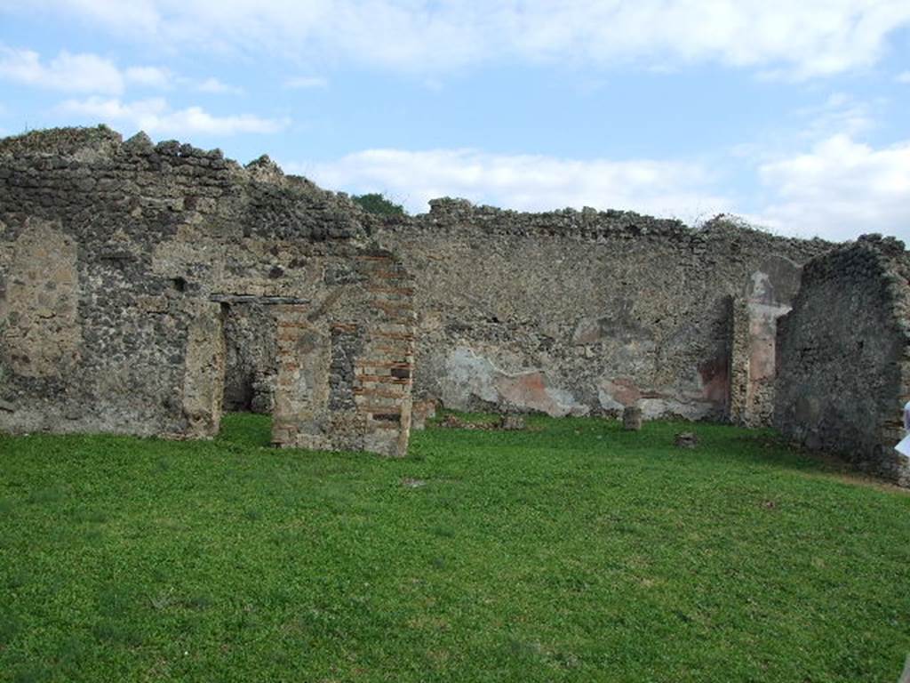 I.2.6 Pompeii. December 2006. Looking east across remains of atrium, towards remains of peristyle.