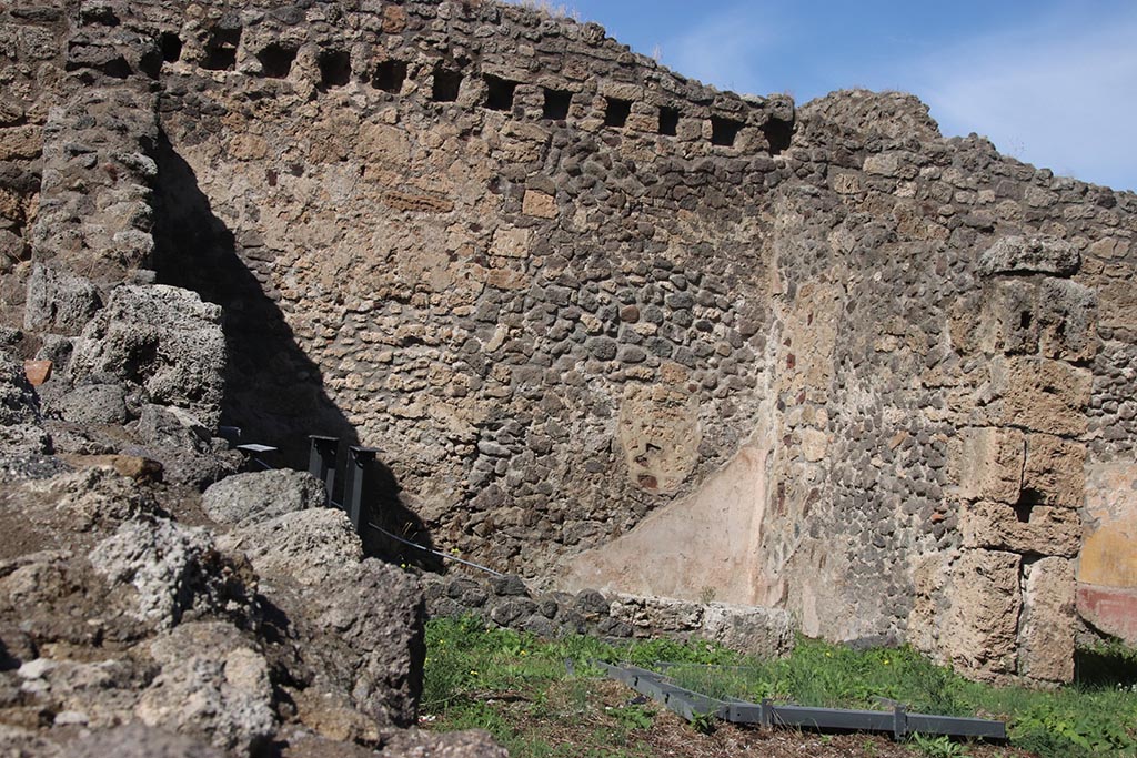 1.2.6 Pompeii. October 2024. 
Looking north towards room that was the windowed triclinium in north-west corner of atrium. Photo courtesy of Klaus Heese.