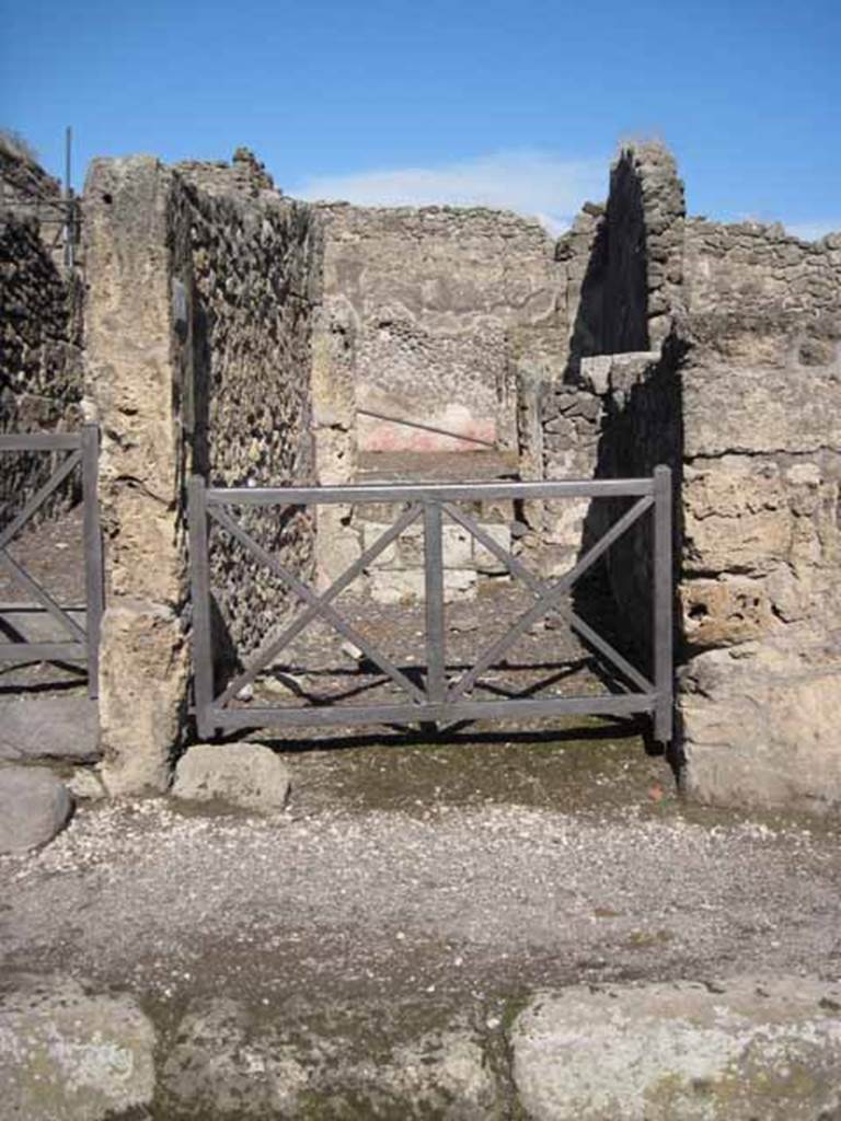 I.2.9 Pompeii. September 2010. Entrance doorway, looking east from Via Stabiana. Photo courtesy of Drew Baker.