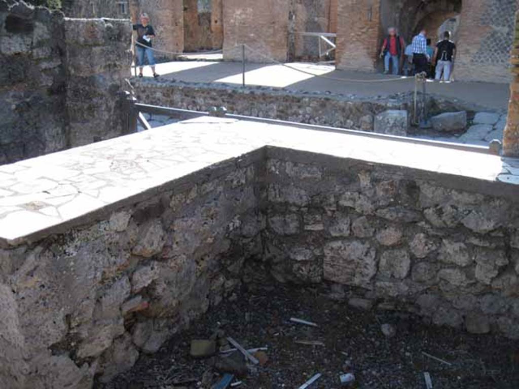 I.2.11 Pompeii. September 2010. Looking south-west from behind counter towards Via Stabiana. Photo courtesy of Drew Baker.
