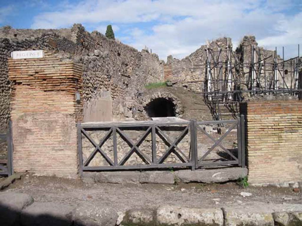 I.2.13 Pompeii. September 2010. Looking east towards entrance doorway from Via Stabiana. Photo courtesy of Drew Baker.