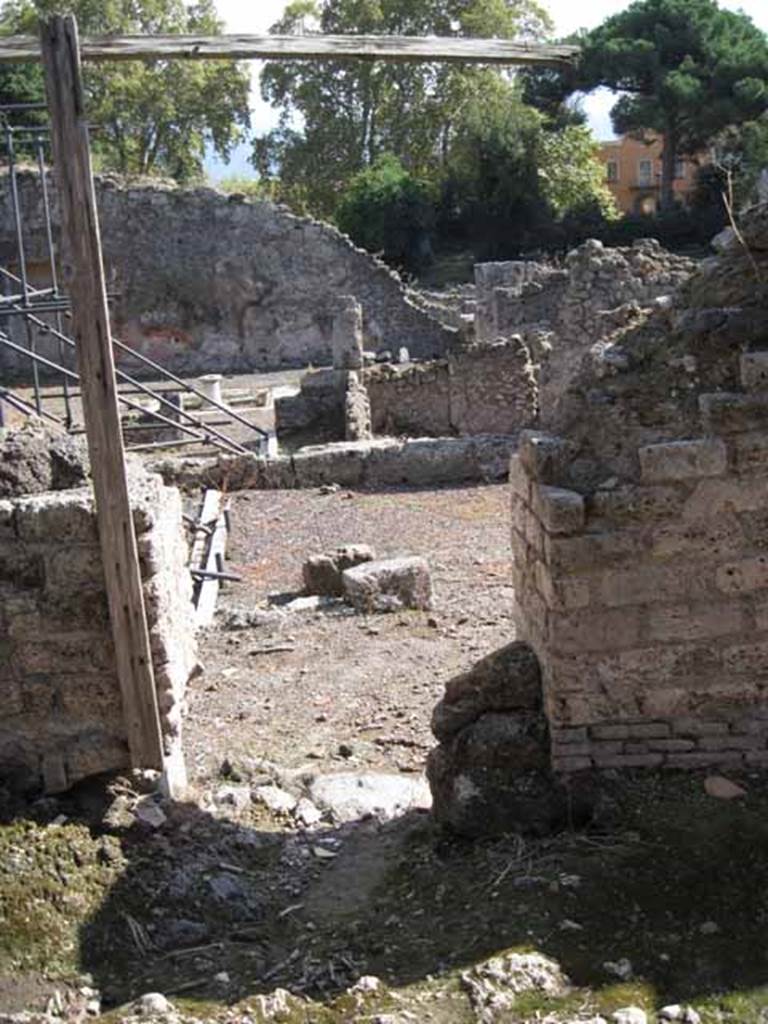 I.2.14 Pompeii. September 2010. Doorway of entrance from unnamed vicolo looking south. Photo courtesy of Drew Baker.
