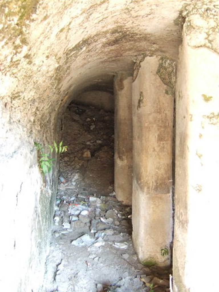 I.2.15 Pompeii.  December 2005. Vaulted cistern partly visible from I.2.14