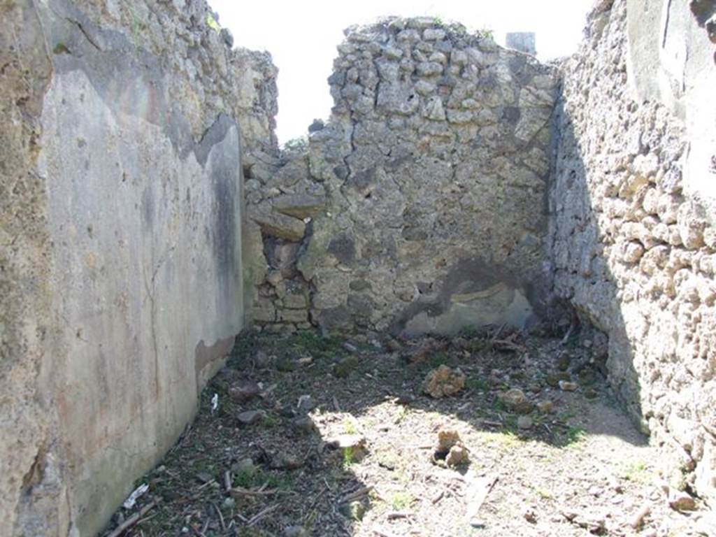 I.2.15 Pompeii. March 2009. West wall of room on west of atrium, in south-west corner.