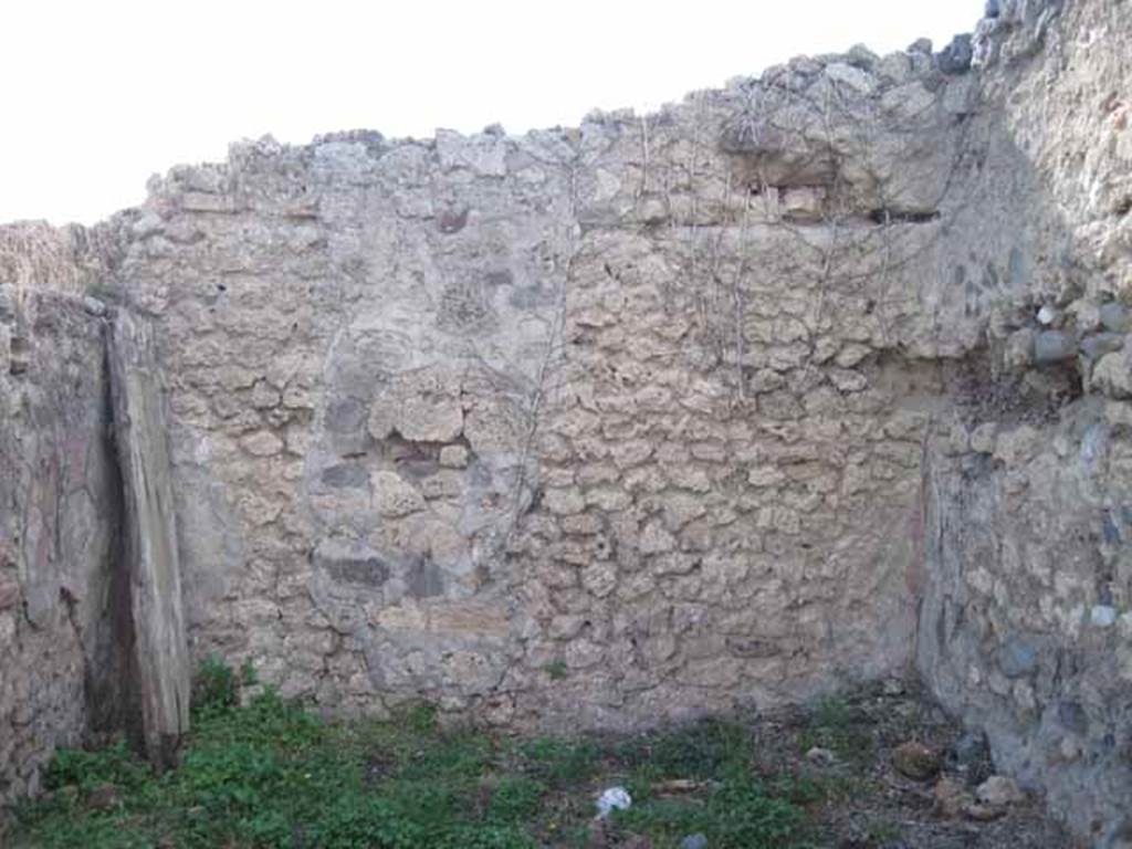 I.2.17 Pompeii. September 2010. West wall of room 14. Photo courtesy of Drew Baker.