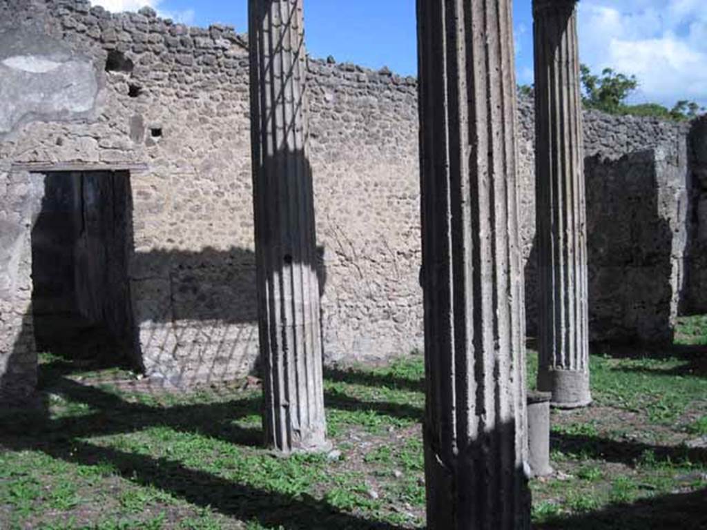I.2.28 Pompeii. September 2010. Looking towards east wall and south-east corner of atrium. Photo courtesy of Drew Baker.