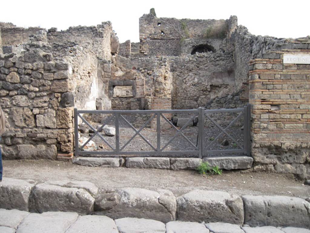 I.3.1 Pompeii. September 2010. Looking east towards entrance doorway on Via Stabiana.
Photo courtesy of Drew Baker.