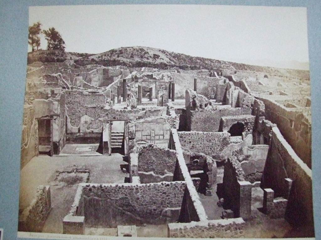 Photo taken in the late 1800’s, showing insula I.3 after excavation.  
I.3.2 is in the centre, at the lower side of the picture. 
Courtesy of the Society of Antiquaries, Fox Collection.