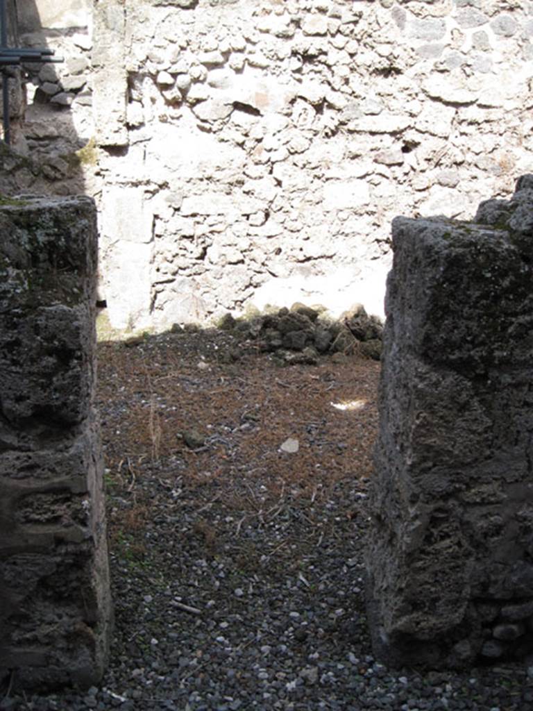 I.3.3 Pompeii. September 2010. Looking north from wider corridor into second triclinium on south side of staircase to upper floor.  Photo courtesy of Drew Baker.