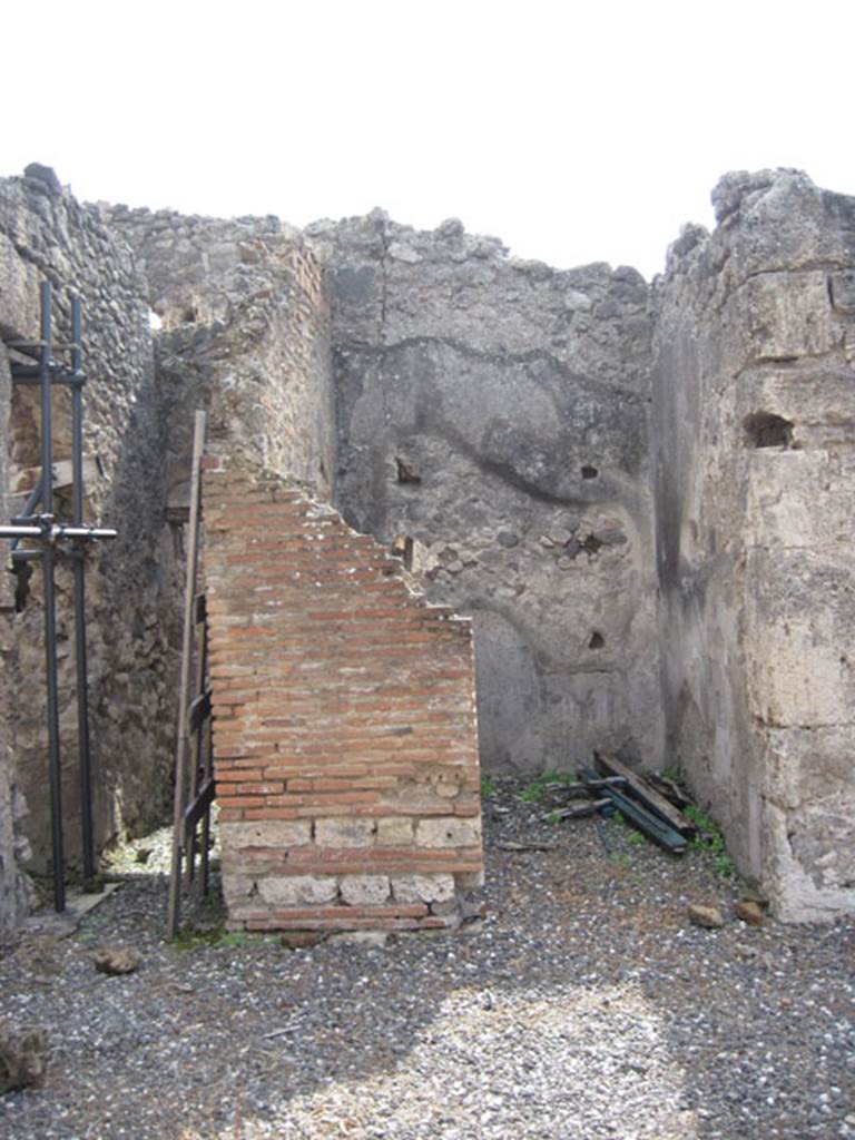 I.3.3 Pompeii. September 2010. Looking towards doorway in south wall of atrium, next to corridor leading to kitchen area. According to Fiorelli this would have been a storeroom, cupboard or small room. Photo courtesy of Drew Baker.