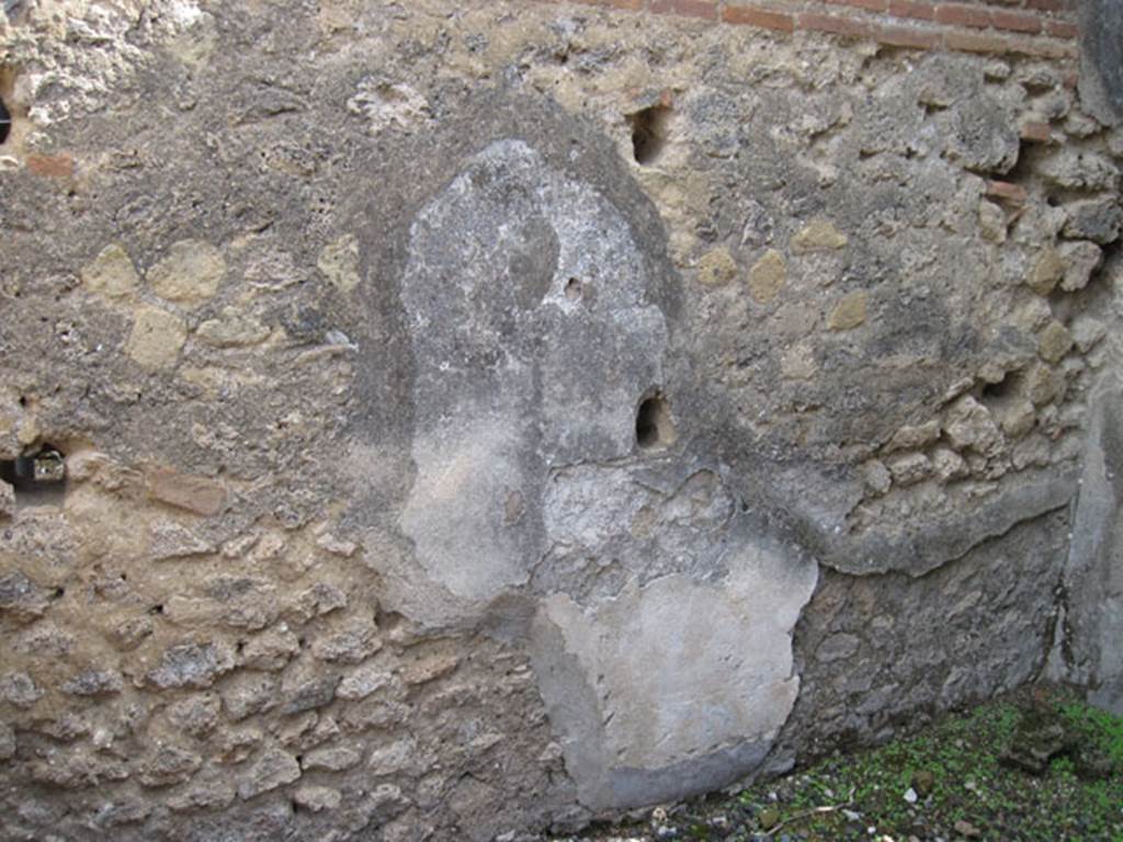 I.3.3 Pompeii. September 2010. East wall and south-east corner of small room, storeroom or cupboard.  Photo courtesy of Drew Baker.