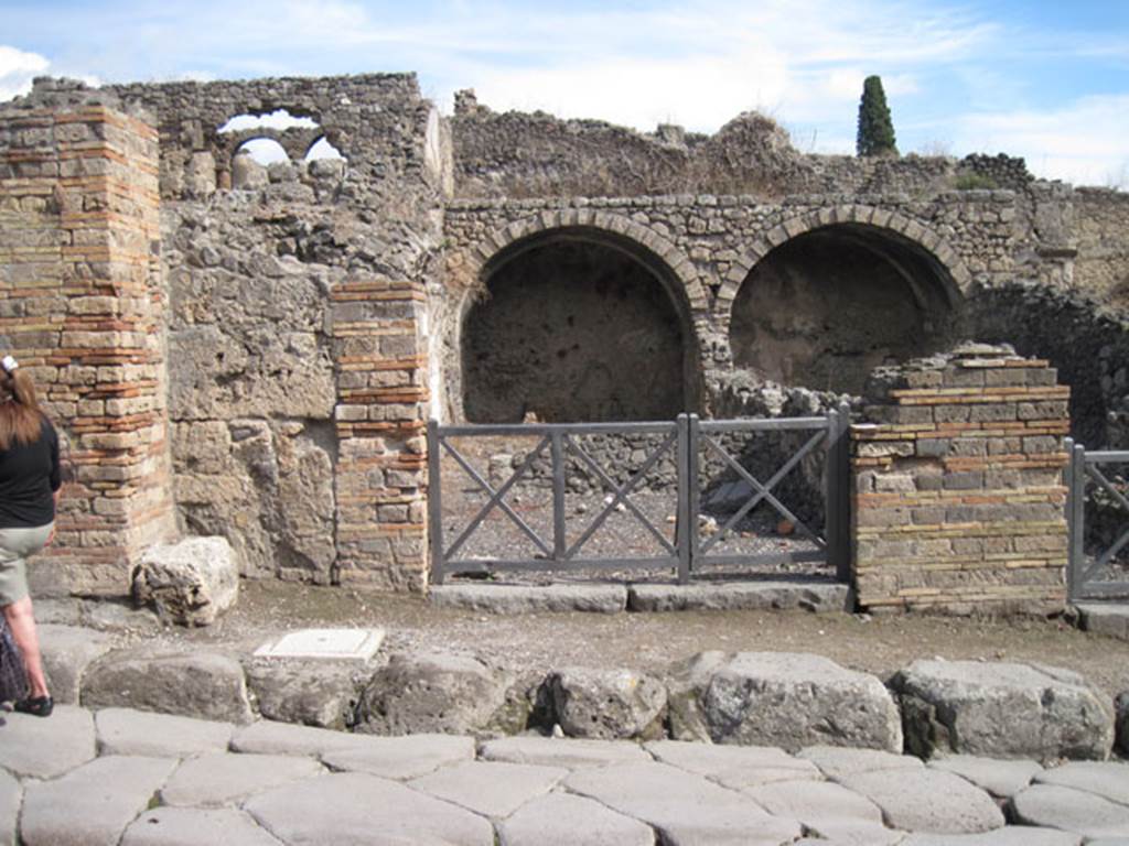 I.3.6 Pompeii. September 2010. Looking east towards entrance doorway from across Via Stabiana. Photo courtesy of Drew Baker.