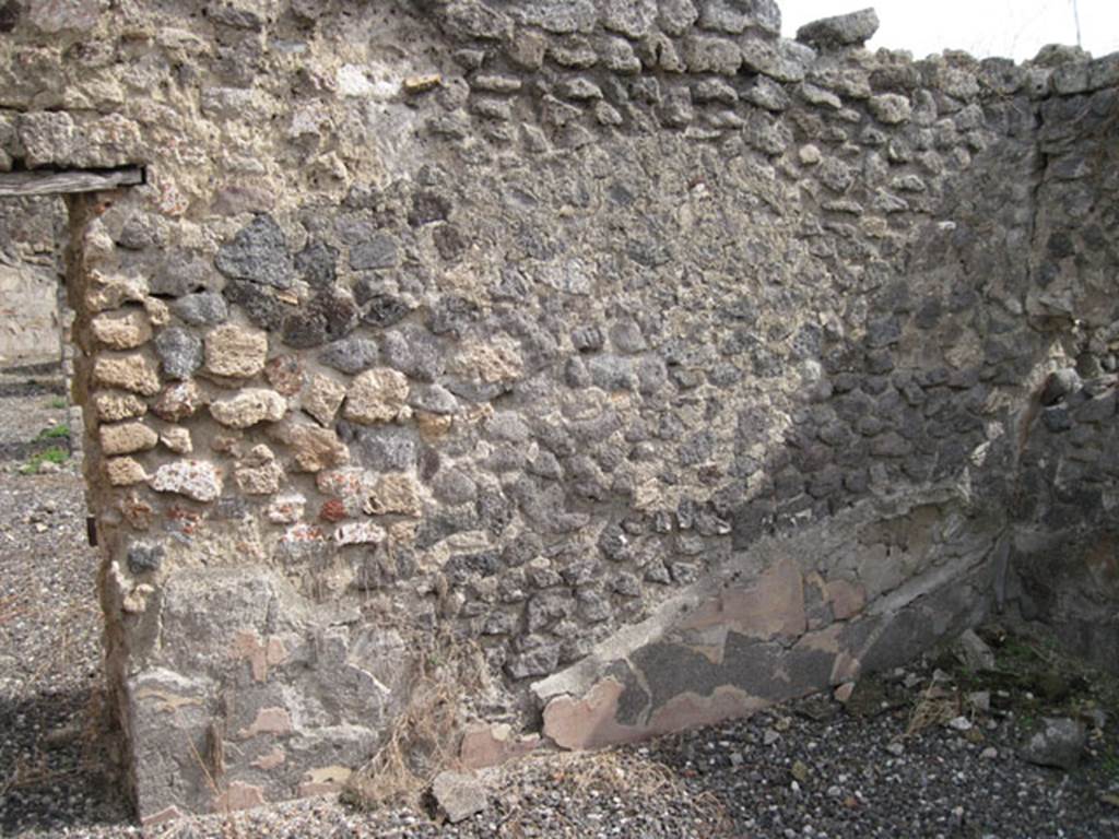 I.3.8b Pompeii. September 2010. East wall of room in south-west corner which Fiorelli described as another oecus. Photo courtesy of Drew Baker.