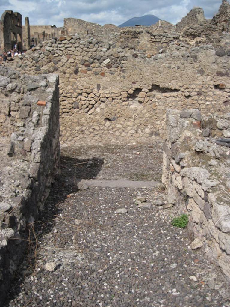 I.3.8a Pompeii. September 2010. Looking north from entrance fauces onto angiportus. Photo courtesy of Drew Baker.