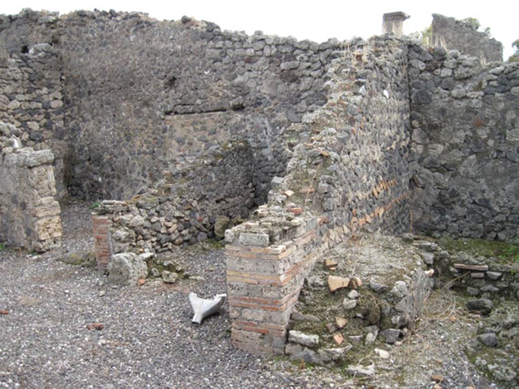 I.3.10 Pompeii. September 2010. Looking towards three rooms situated against the south wall and south-east corner, from rear room. Photo courtesy of Drew Baker.