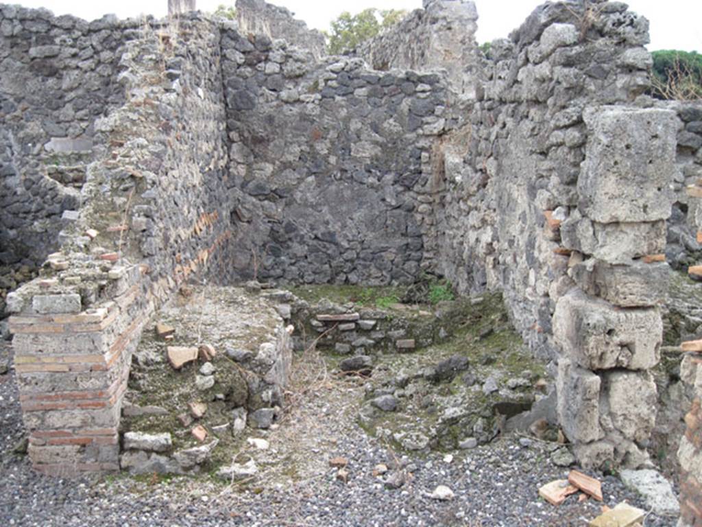 I.3.10 Pompeii. September 2010. Looking south towards western room of the three in the south-east corner. Photo courtesy of Drew Baker.