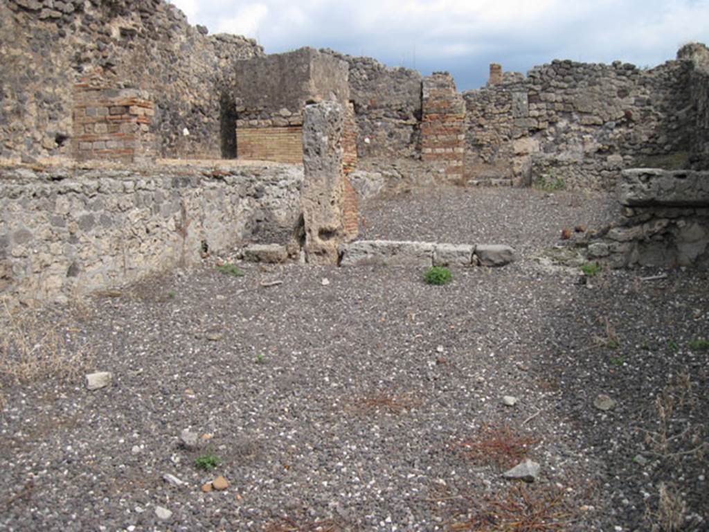 I.3.10 Pompeii. September 2010. Looking east from doorway across entrance room towards rear. Photo courtesy of Drew Baker. Most of this entrance room would have been entered from I.3.9.