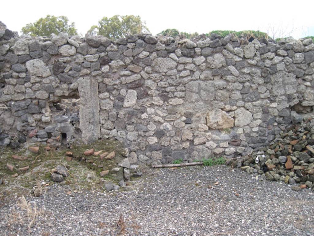 I.3.10 Pompeii. September 2010. South wall of first rear room on south side. Photo courtesy of Drew Baker.