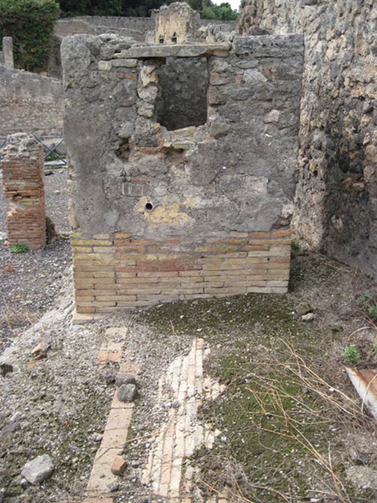 I.3.10 Pompeii. September 2010. Looking west from north-east corner, towards the Sarno canal inspection house. Photo courtesy of Drew Baker.