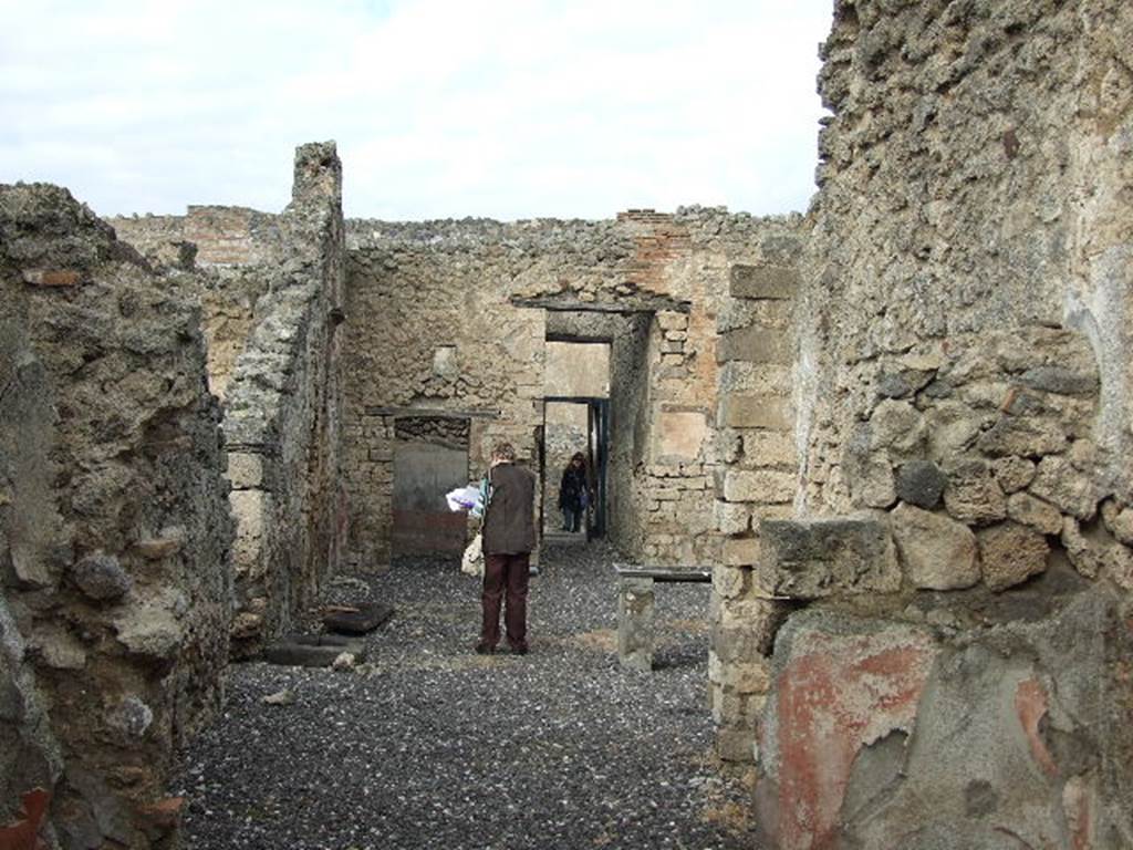 I.3.24 Pompeii. December 2006. Looking north across atrium, and towards entrance doorway, from tablinum.